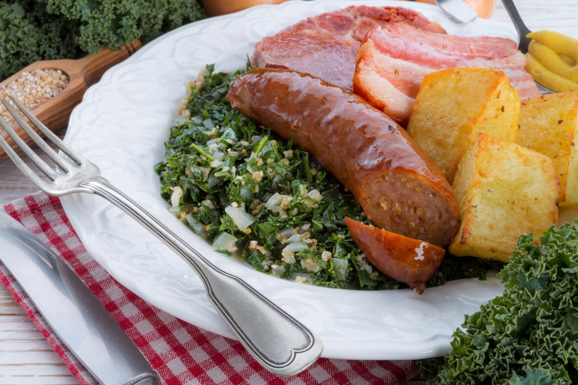 Grünkohl mit Pinkel - Rezept