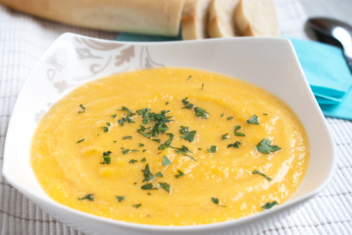 Klassische Kürbissuppe