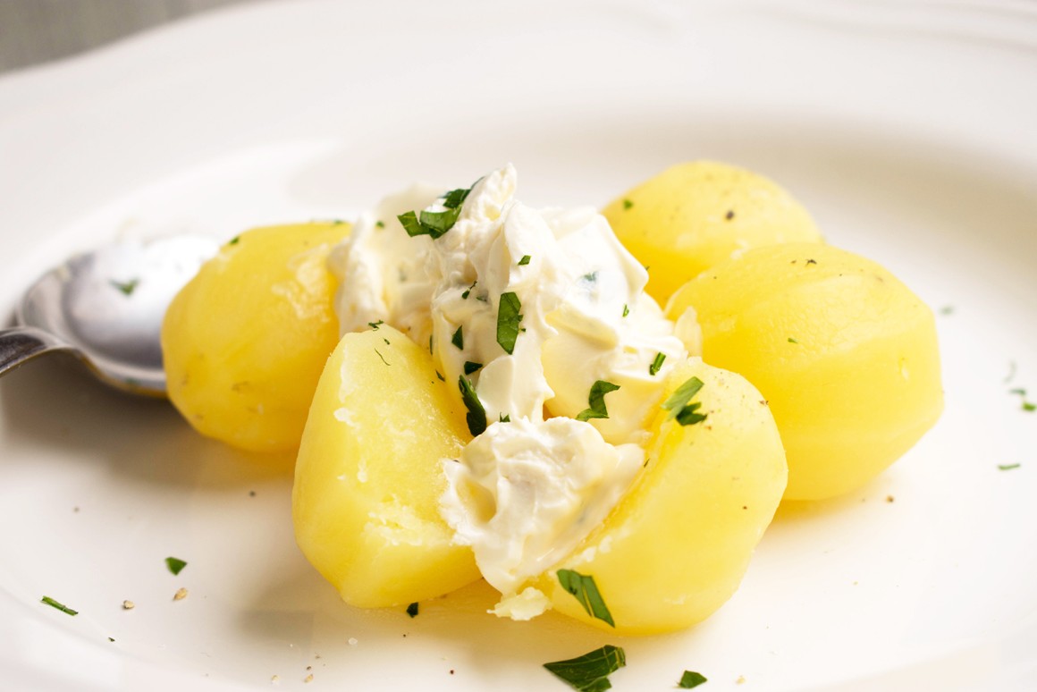 Pellkartoffeln mit Quark - Rezept