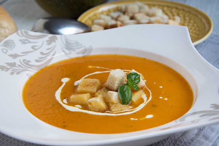 Kürbissuppe mit Ingwer
