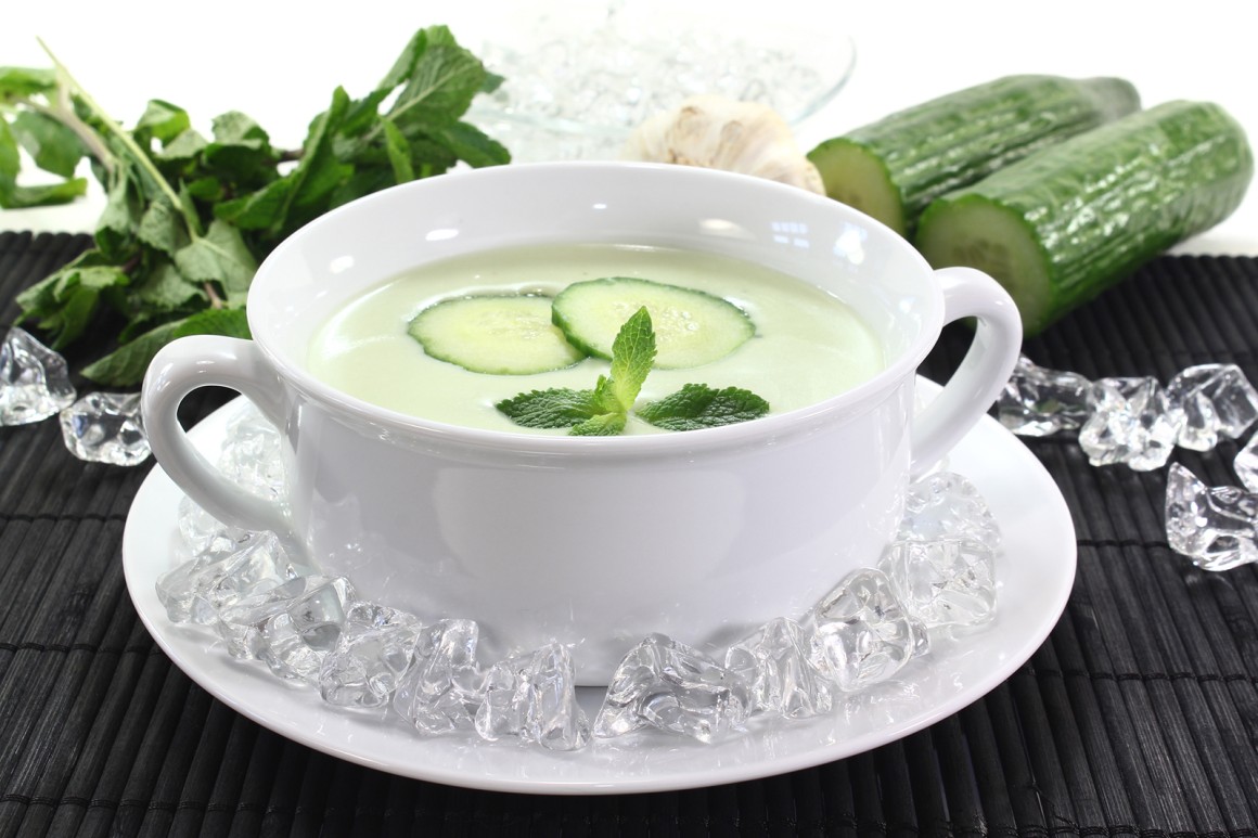 Kalte Gurkensuppe