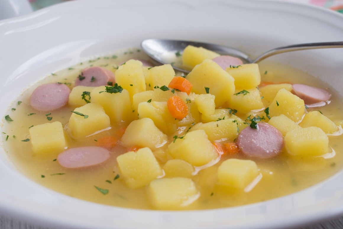 Schwäbische Kartoffelsuppe