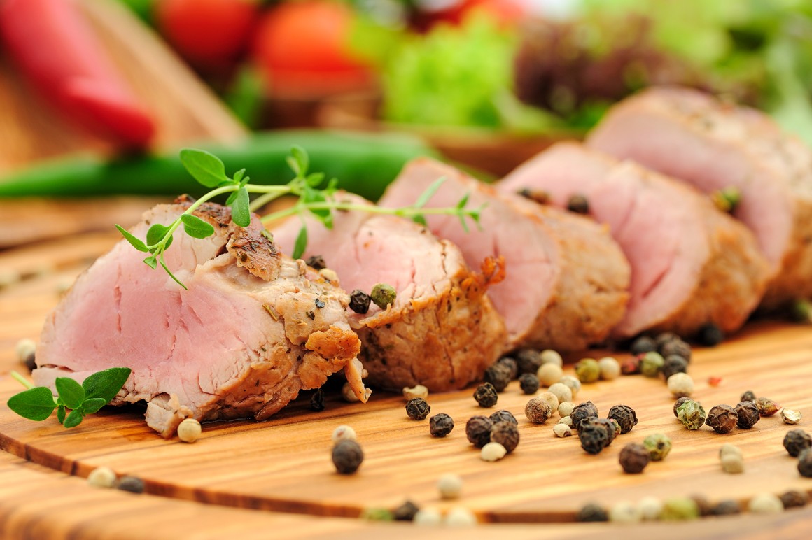 Schweinefilet rosa gebraten