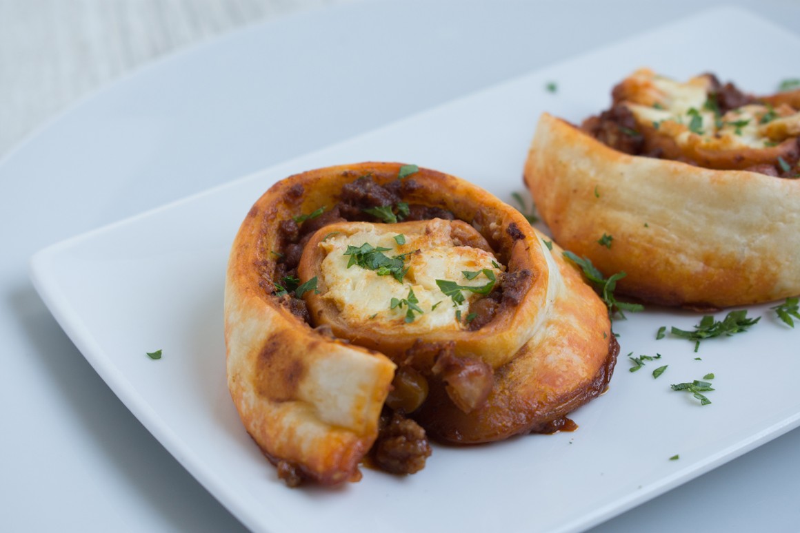 Vegetarische Blätterteigschnecken