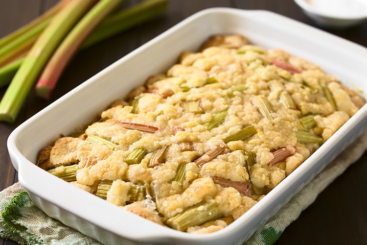Einfacher Rhabarberkuchen