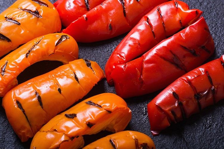 Paprikaschoten gegrillt