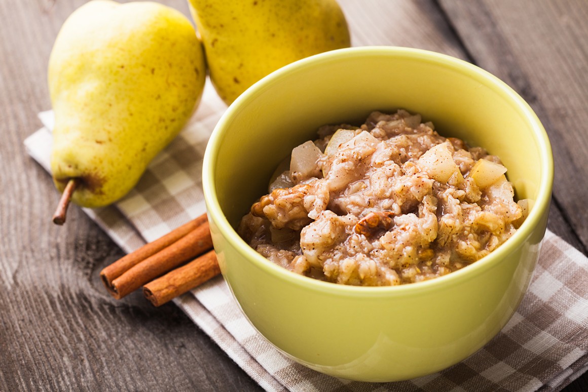 Birnen-Schoko-Porridge