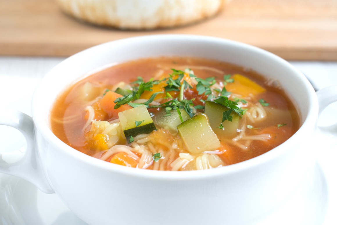 Blitz-Nudelsuppe