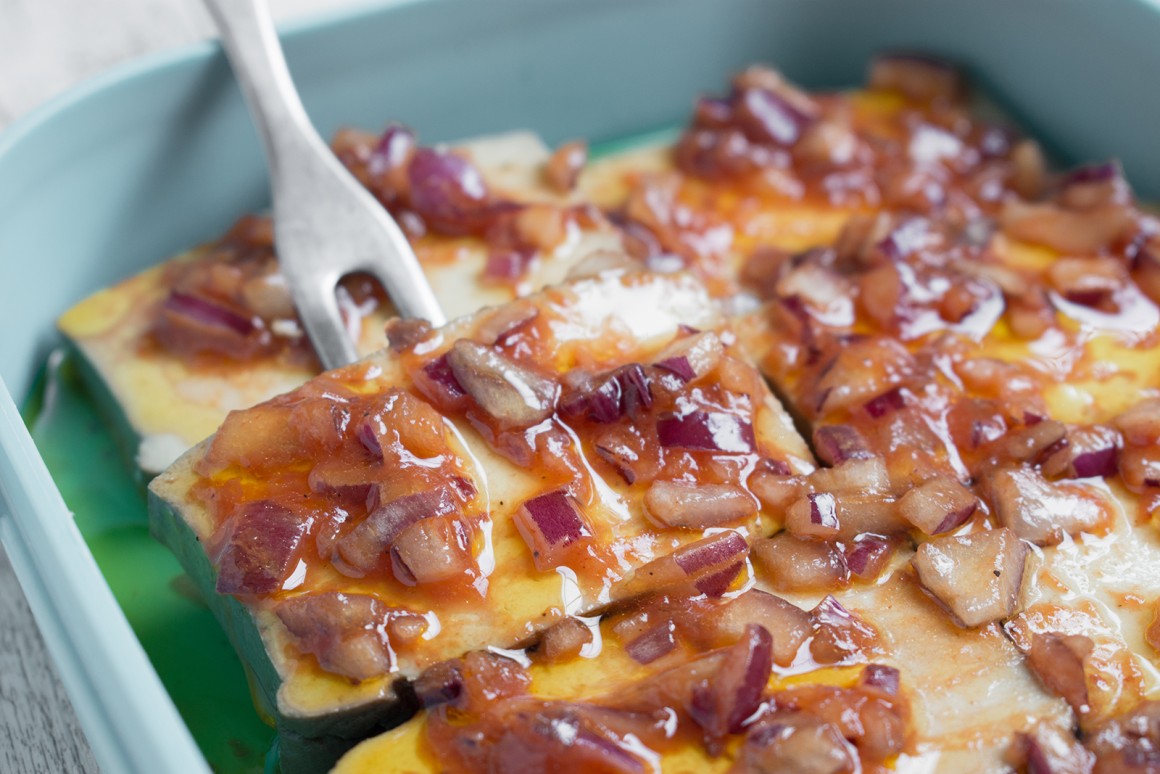 Pikant marinierter Tofu