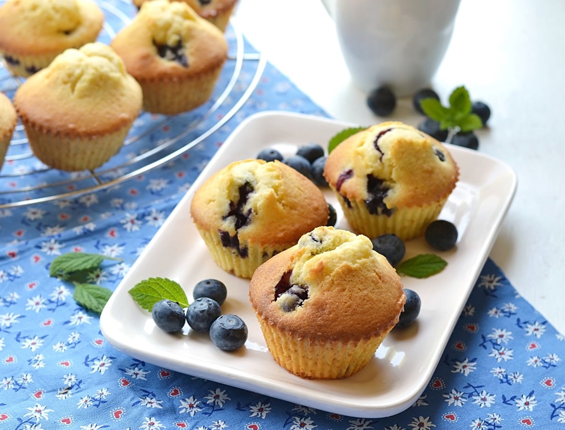 Vegane Blaubeermuffins
