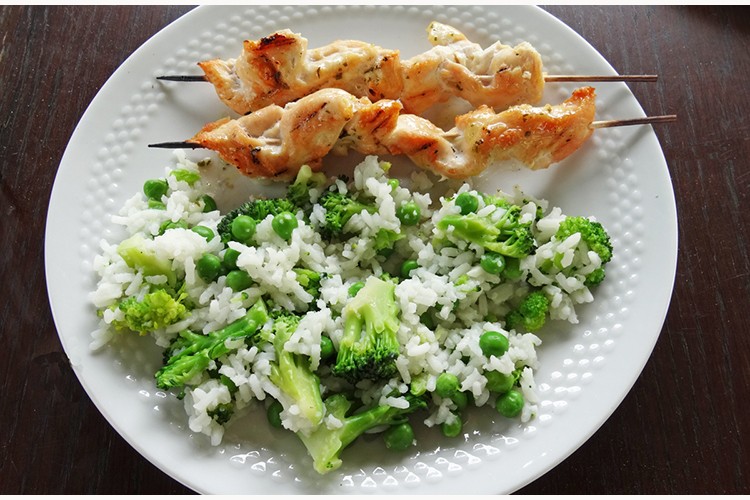 Gegrillte Fleischspieße