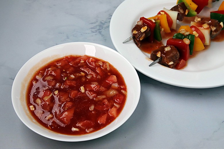 Sauce für Schaschlik Spieße