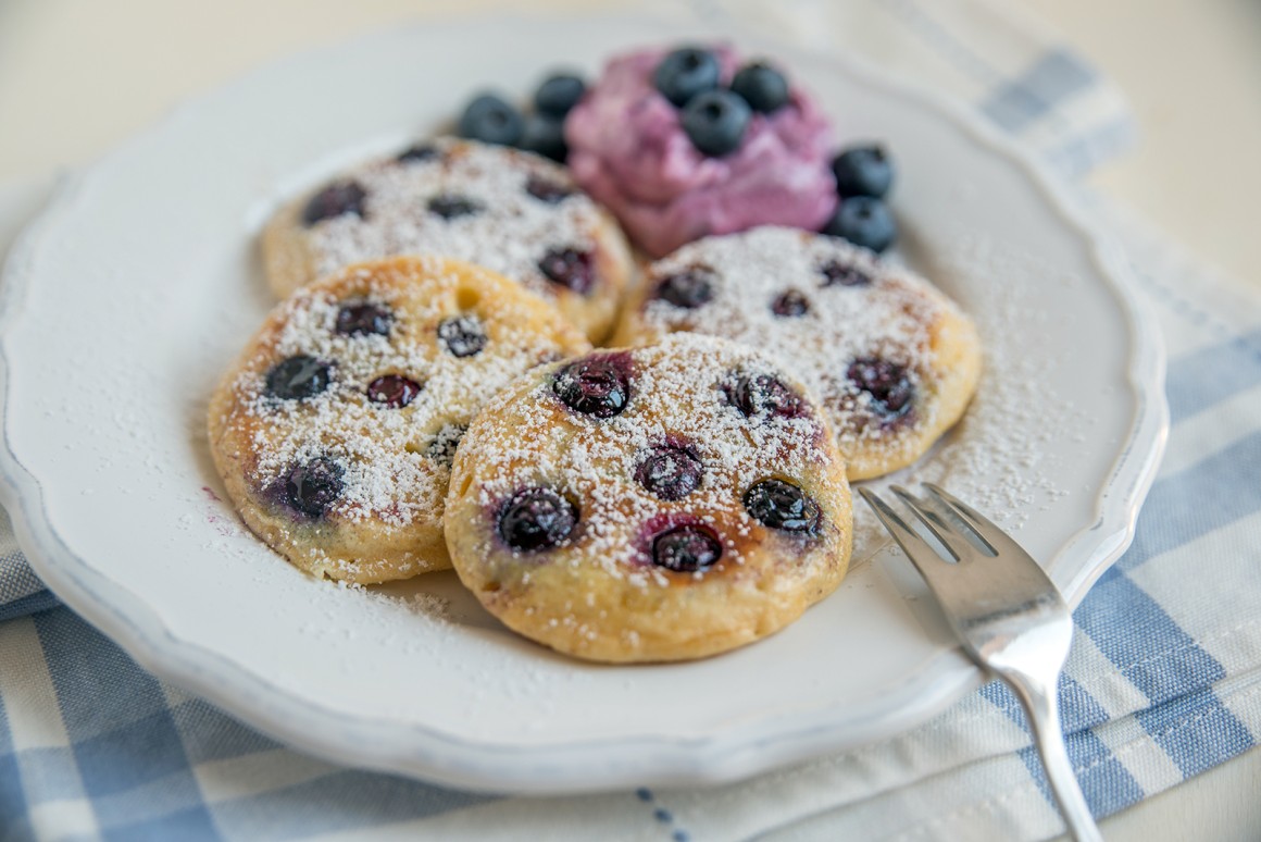 Blaubeer-Pancakes