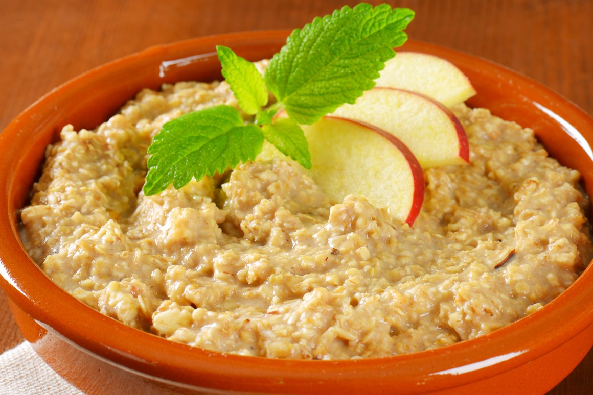 Apfel-Mandel-Porridge