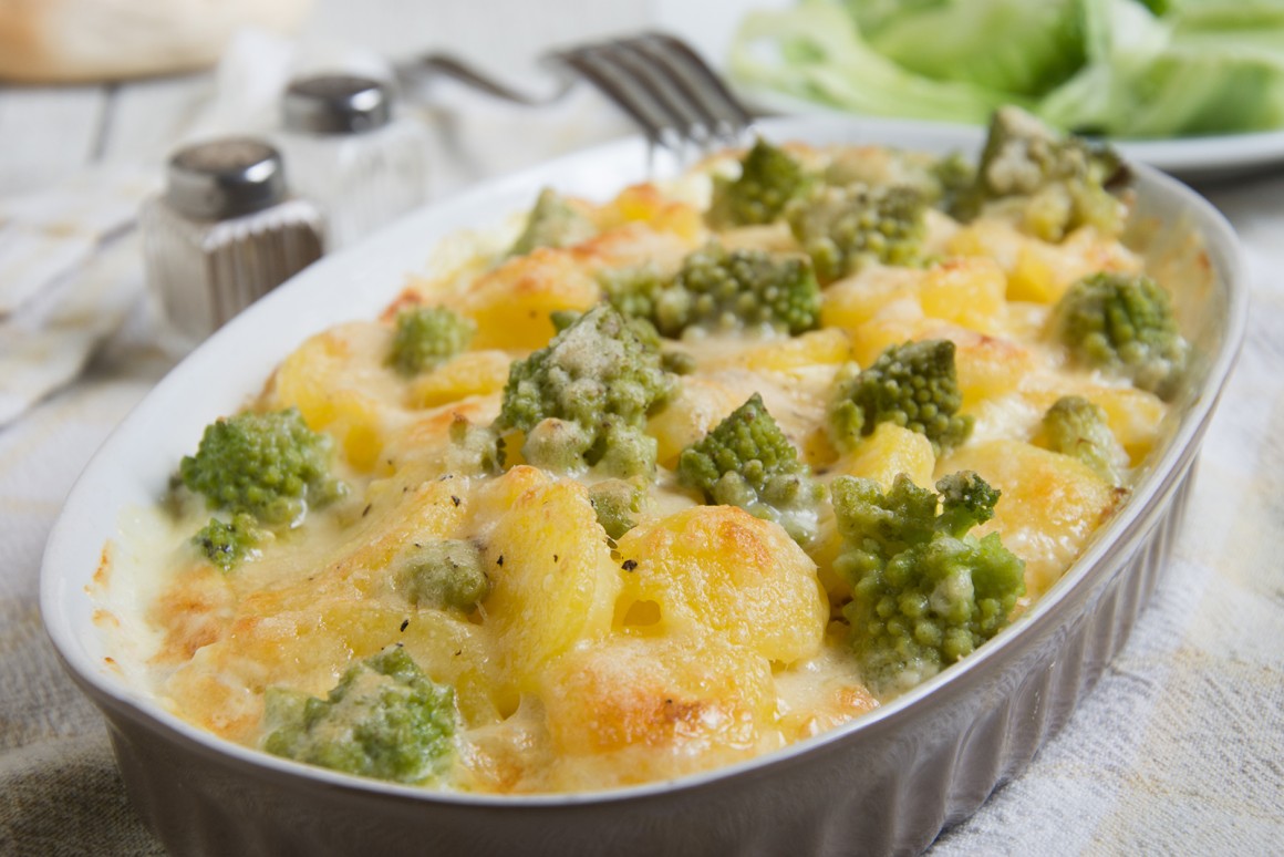 Kartoffelgratin mit Romanesco - Rezept