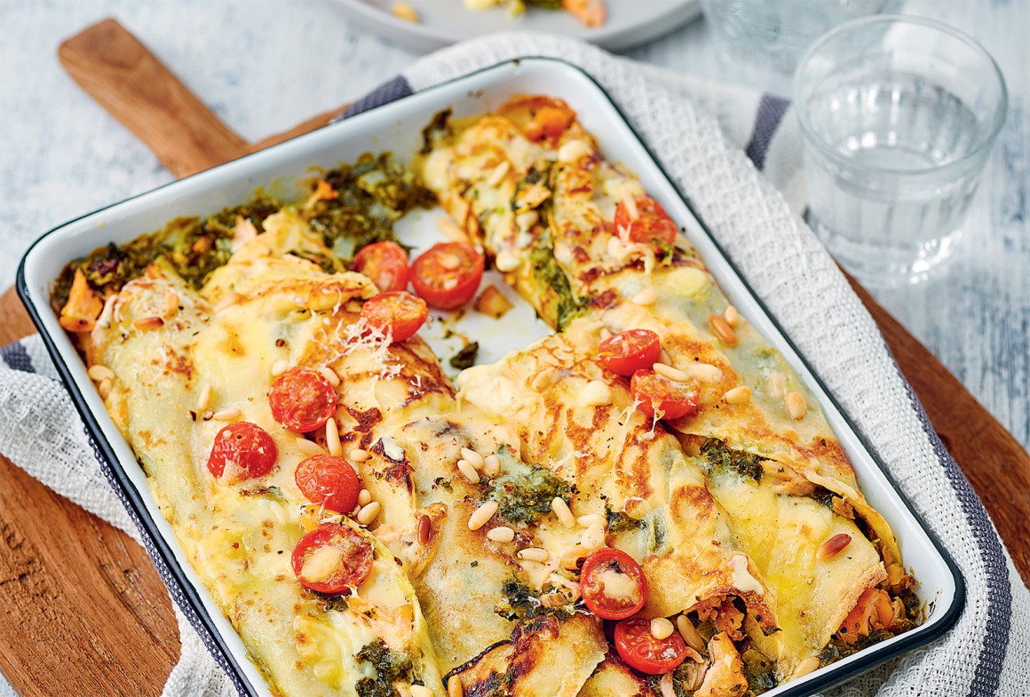 Grünkohl-Pinienkern-Crespelle