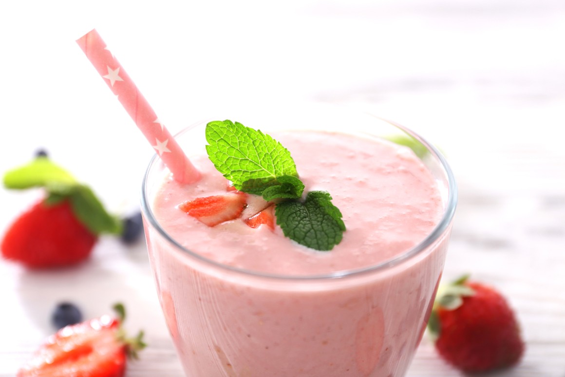 Erdbeer-Joghurt-Frischkäse-Shake