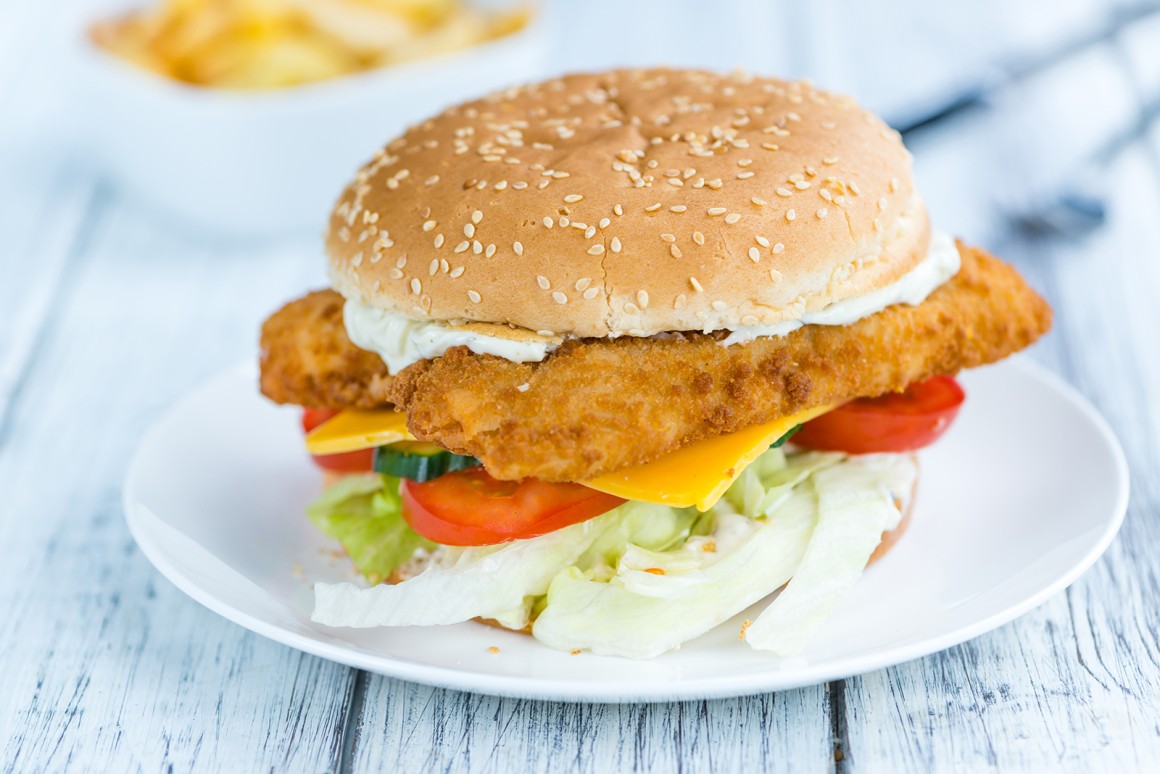 Fischstäbchen-Burger - Rezept