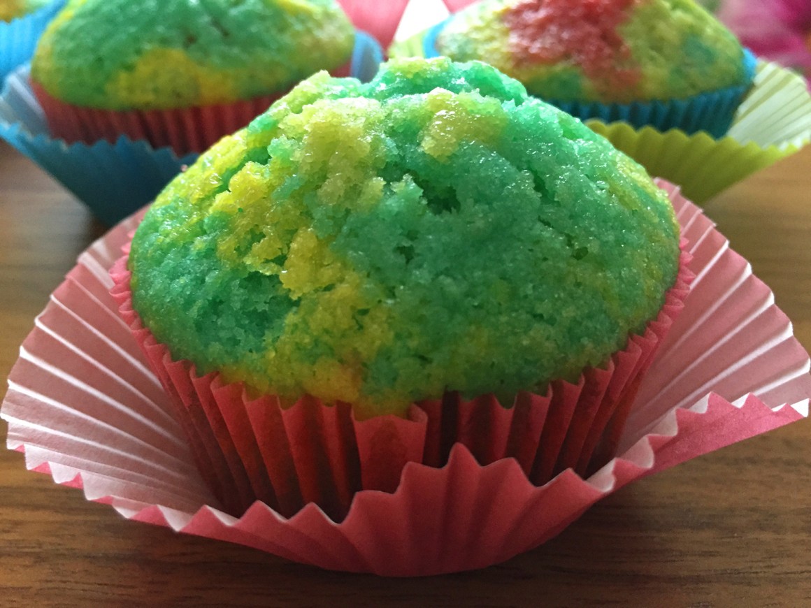 Regenbogenmuffins