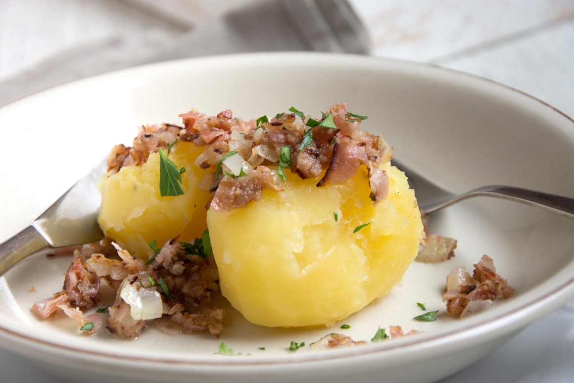 Pellkartoffeln mit Fettstipp