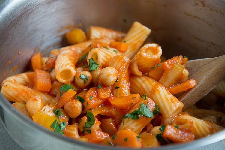 Kichererbsen Pasta Topf