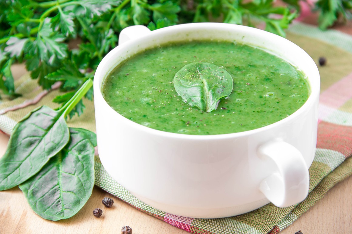 Spinatsuppe