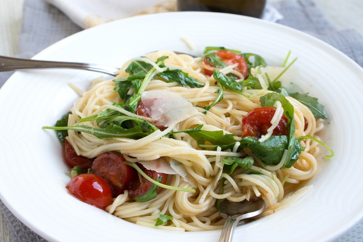 Blitz-Pasta mit Rucola