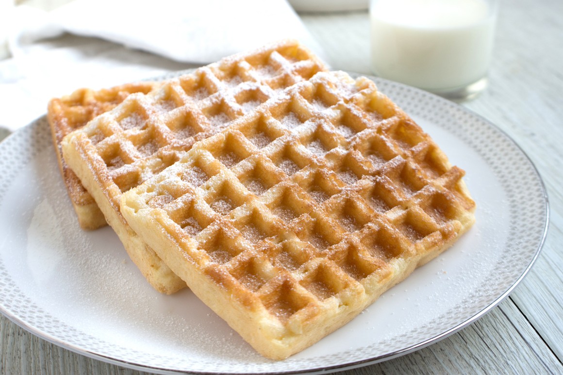 Luftige Quark-Waffeln