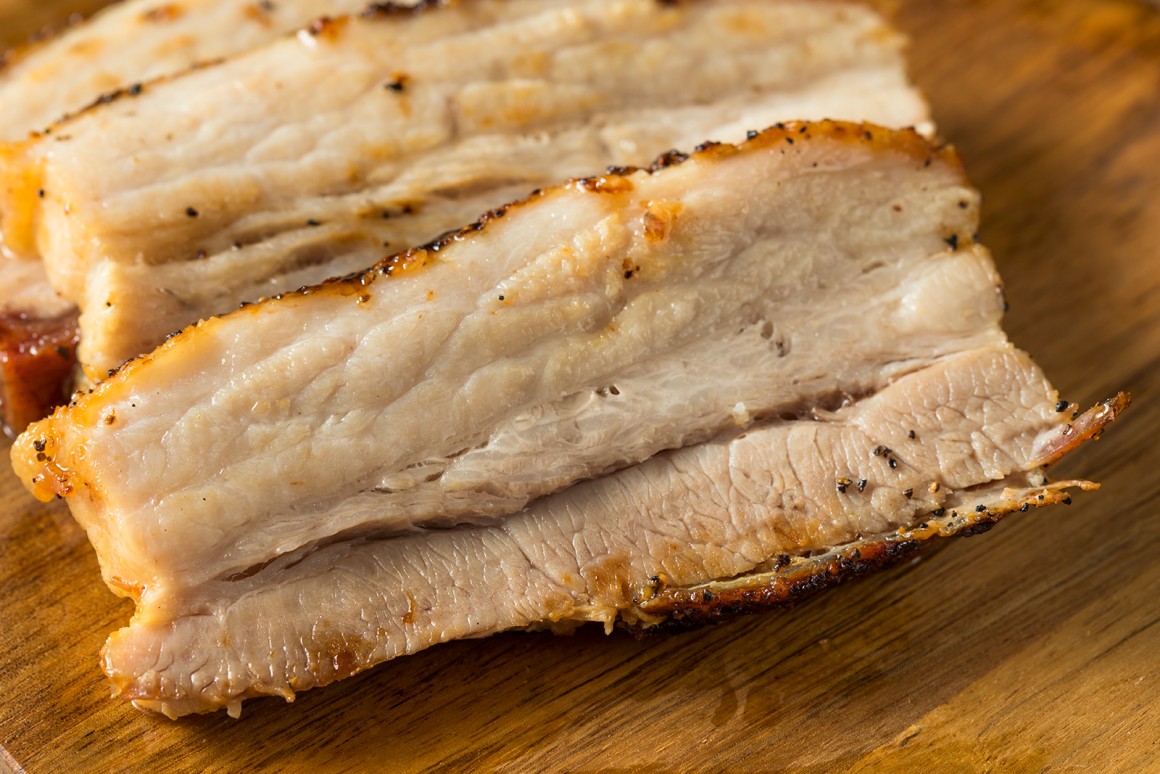 Gebratener Schweinebauch