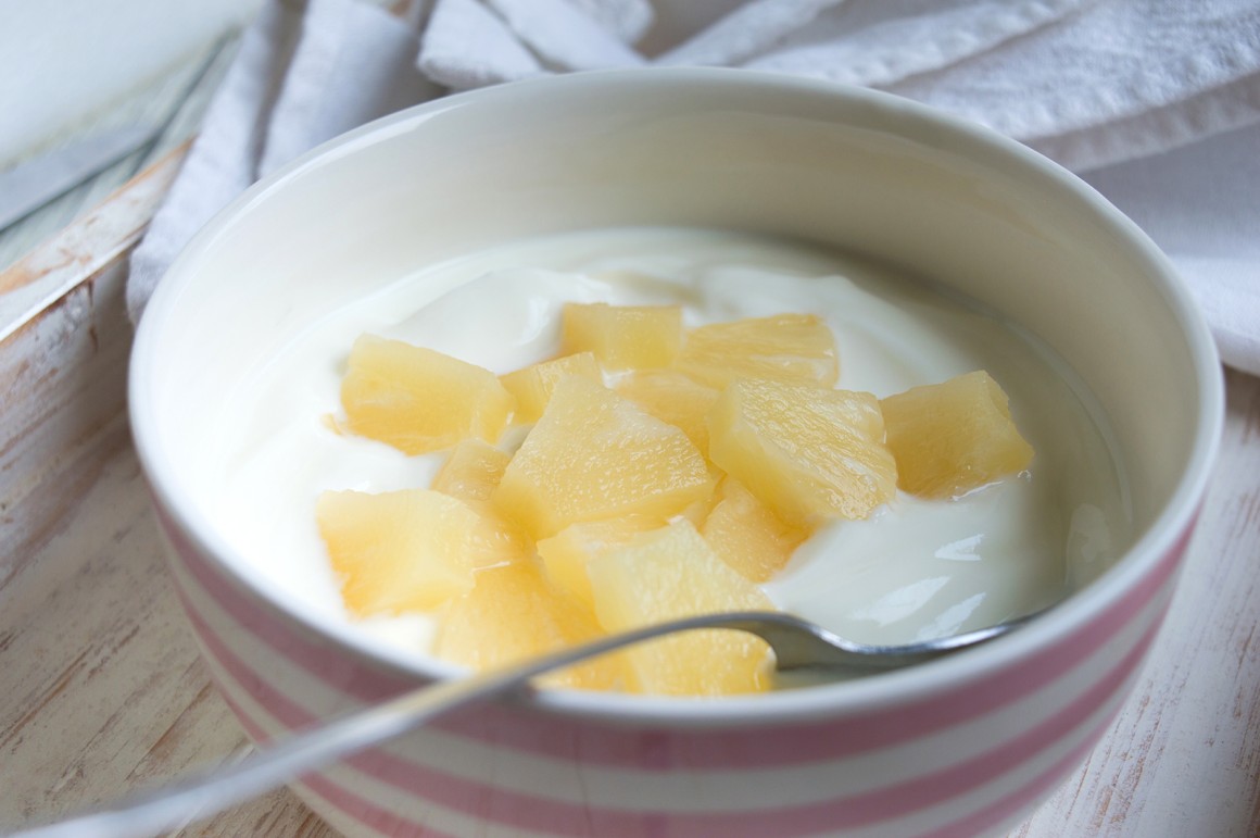 Sahne-Ananas-Dessert