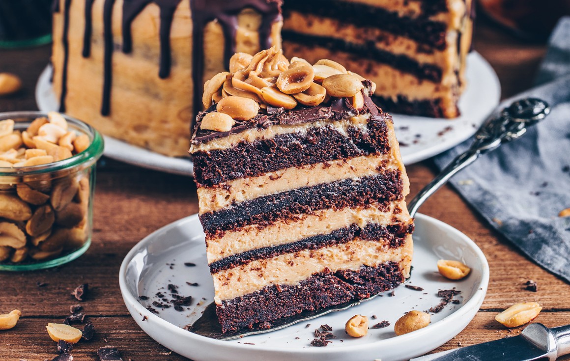 Erdnussbutter-Schokoladen-Torte