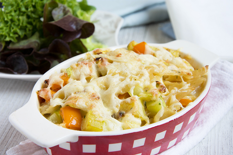 Nudelauflauf mit Kürbis