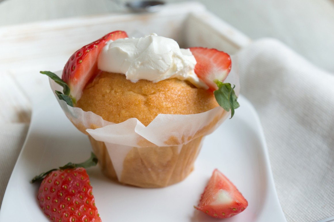 Vegane Muffins mit Creme