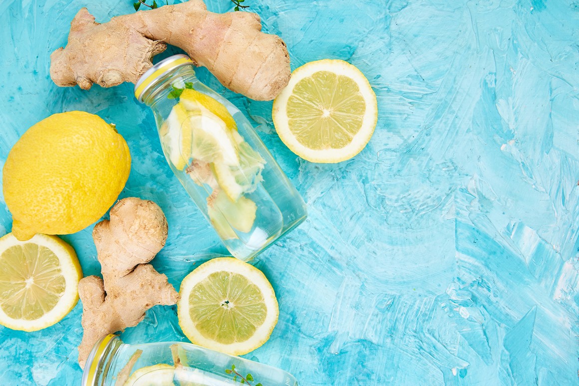 Zitronen-Ingwer-Wasser