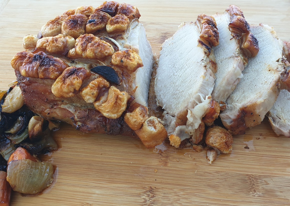 Schweinebraten vom Grill