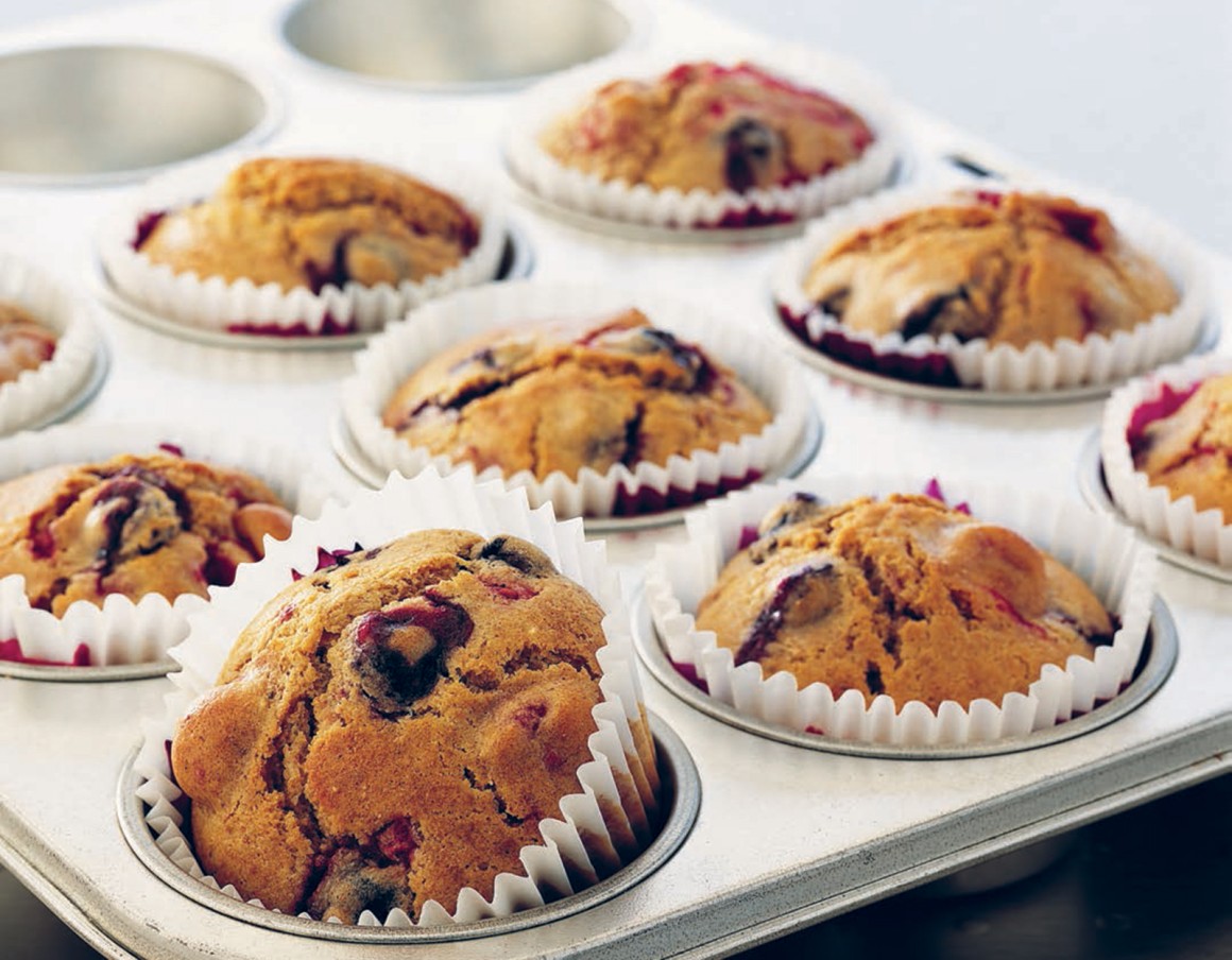 Sommerliche Beerenmuffins