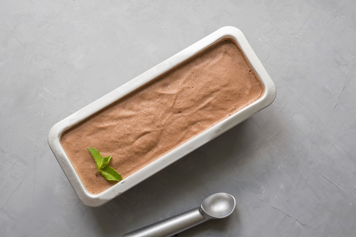 Schnelles veganes Schokoladeneis