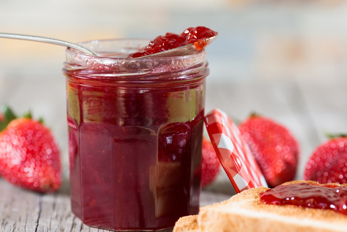 Einfache Erdbeermarmelade - Rezept