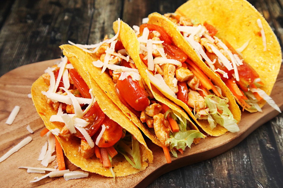 Tacos mit Hähnchen