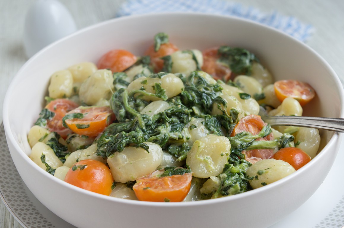 Gnocchi mit Spinatsauce