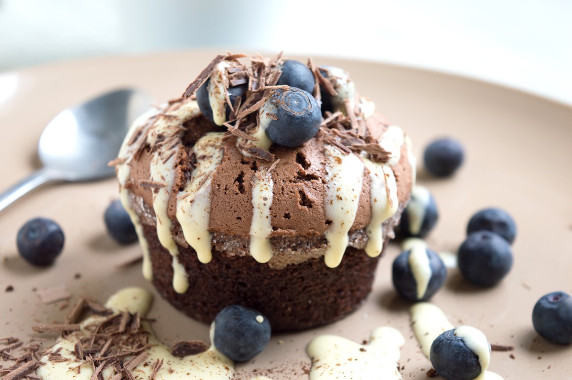 Warmer Schokokuchen