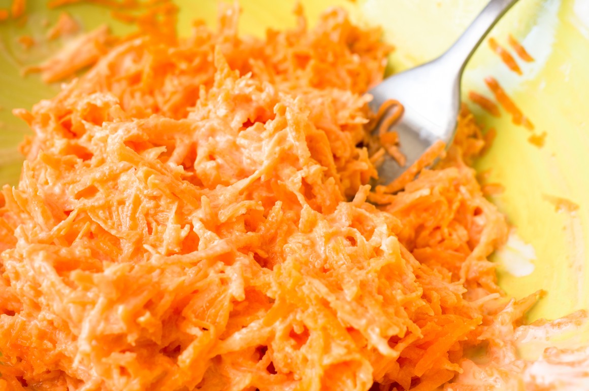 Karottensalat mit Sahne