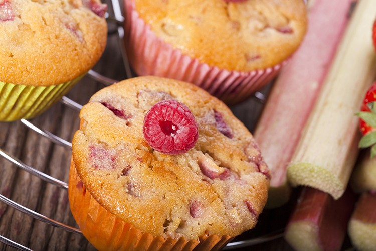 Rhabarber-Muffins