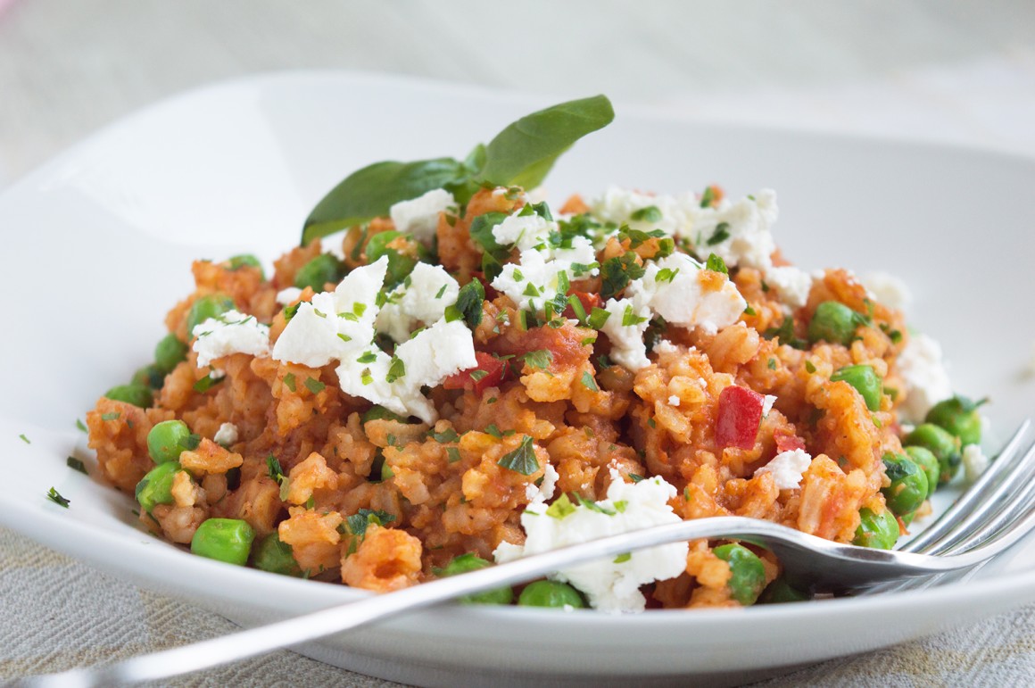 Djuvec-Reis mit Feta - Rezept