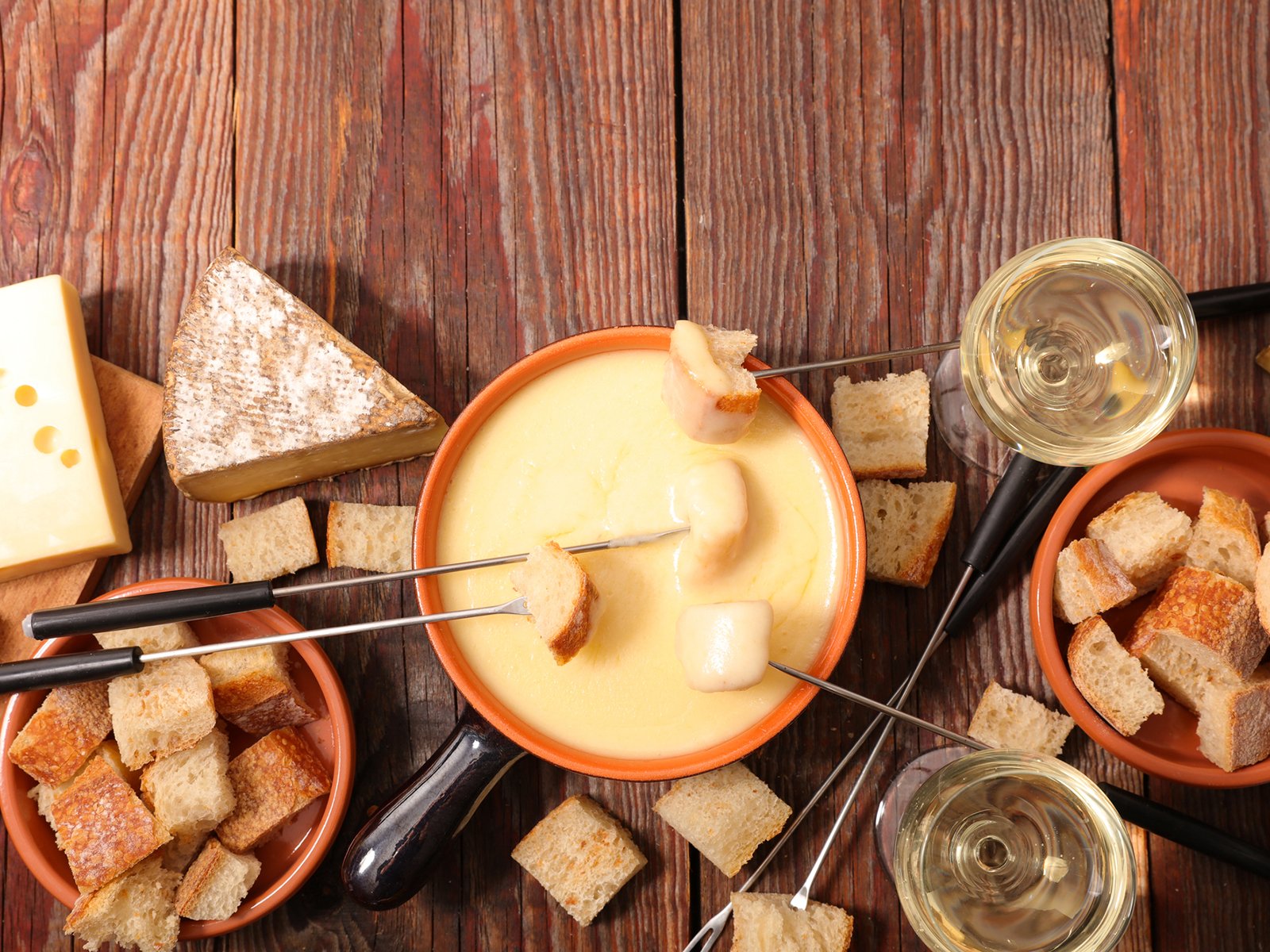 Käsefondue mit Gouda - Rezept