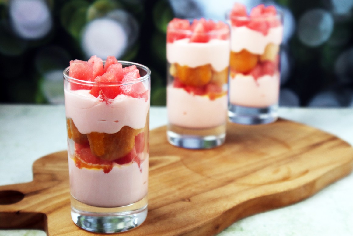 Melonen-Mascarpone-Dessert