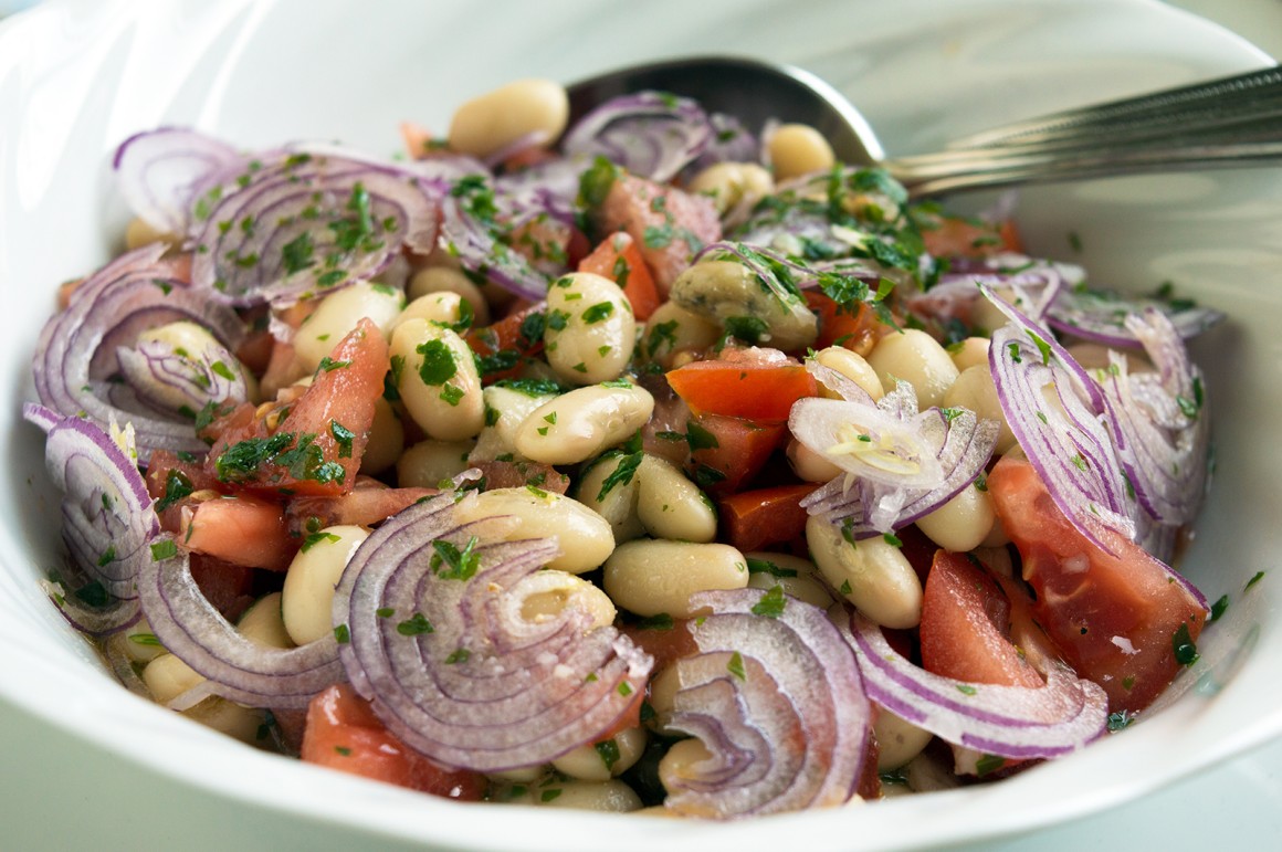 Türkischer Bohnensalat - Rezept