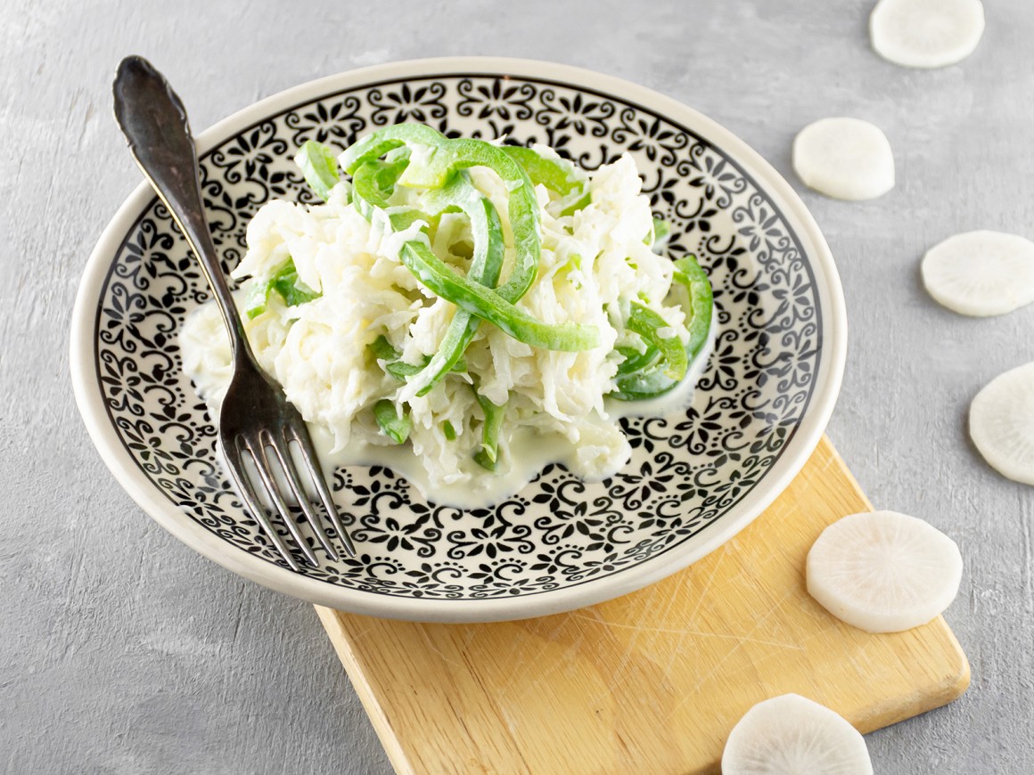 Rettichsalat mit Paprika