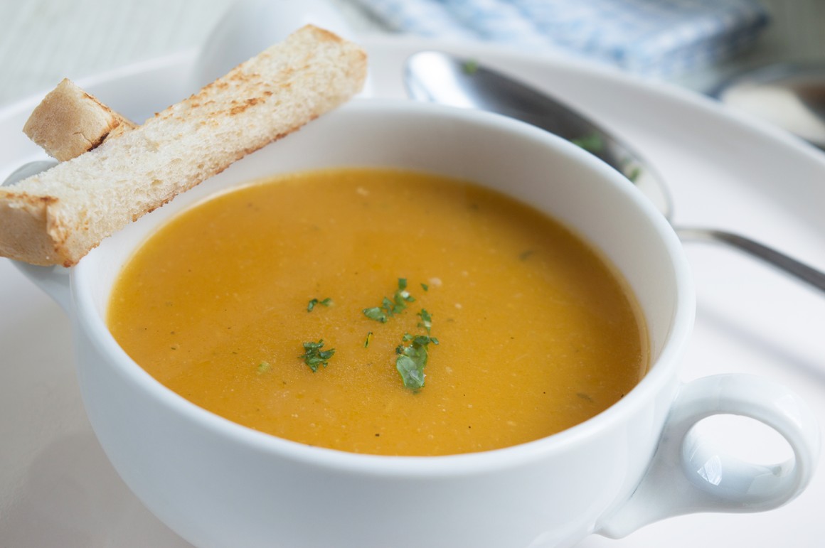Asiatische Kürbissuppe