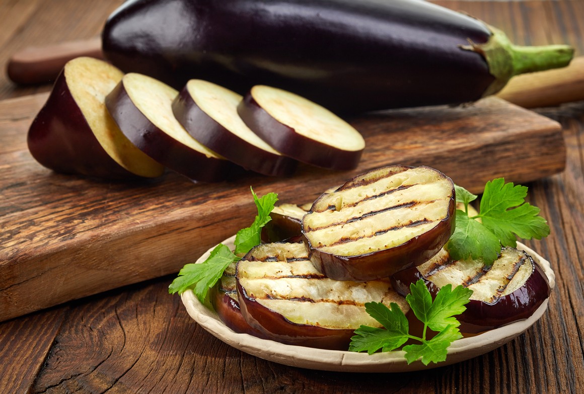 Gegrillte Auberginen